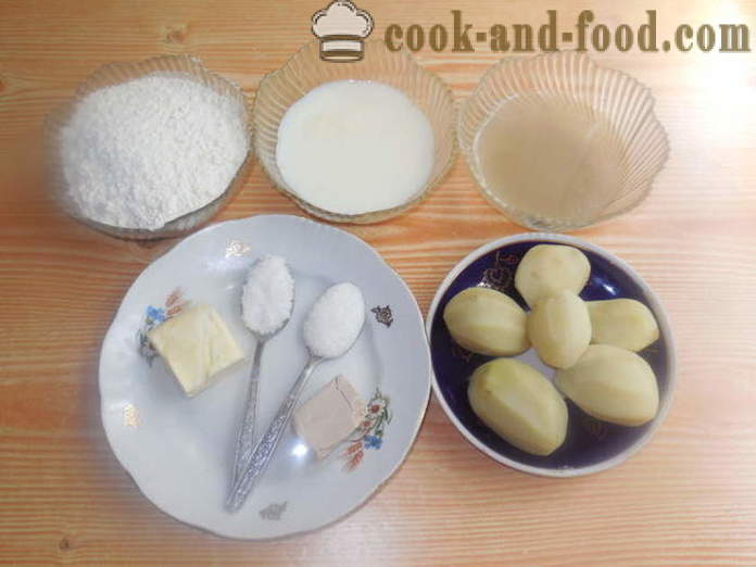 Pane fatto in casa con purè di patate - come cucinare pane di patate a casa, passo dopo passo le foto delle ricette