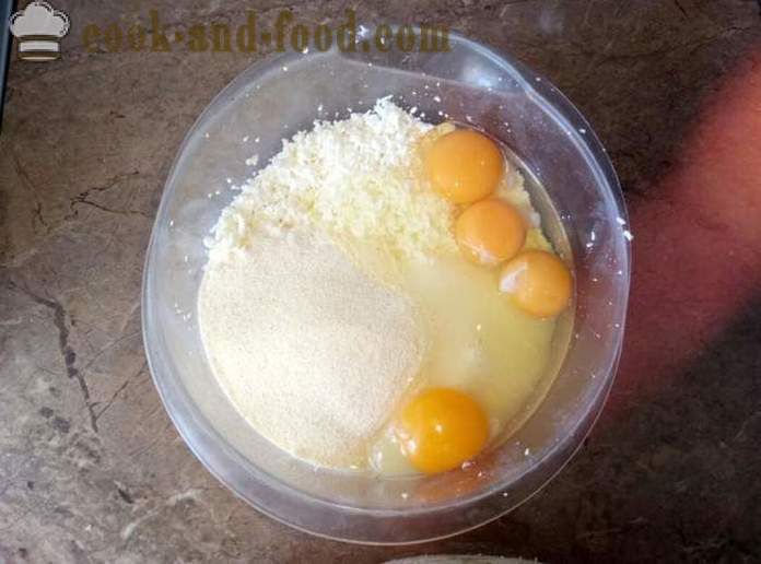 Curd casseruola ricotta e uova in multivarka - come rendere casseruola ricotta in multivarka, passo dopo passo ricetta foto
