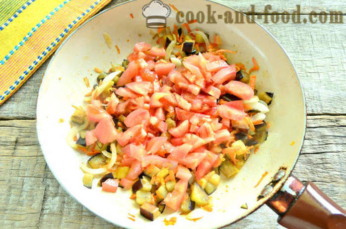 Stufato di verdure con melanzane e carne - come cucinare uno stufato con melanzane e carne macinata, un passo per passo ricetta foto