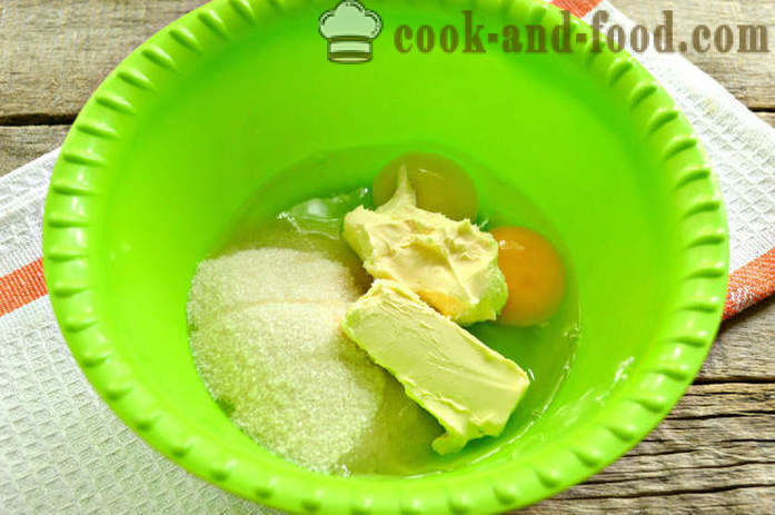 Limone torta su semola e yogurt a forma di torta - come fare la manna kefir, un passo per passo ricetta foto
