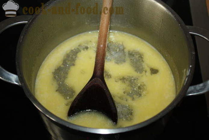 Torte alla crema Shu con krakelinom viola - come cucinare una torta Shu in casa, la ricetta classica con una foto