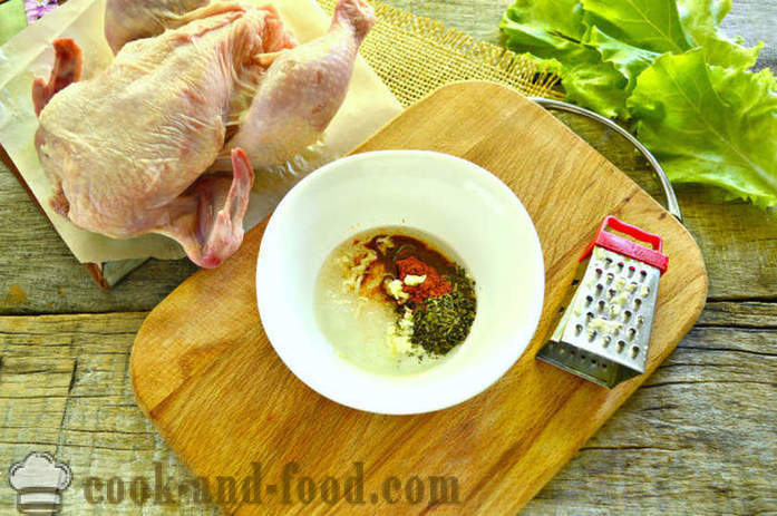 Pollo al forno nella manica del tutto - come cuocere pollo nel forno, con un passo per passo ricetta foto