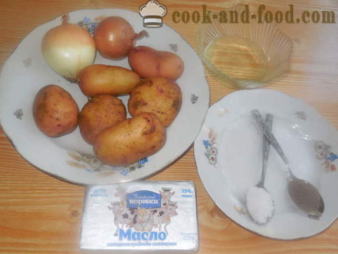 Gnocchi senza carne con patate crude e cipolle - come cucinare gnocchi con patate crude, un passo per passo ricetta foto