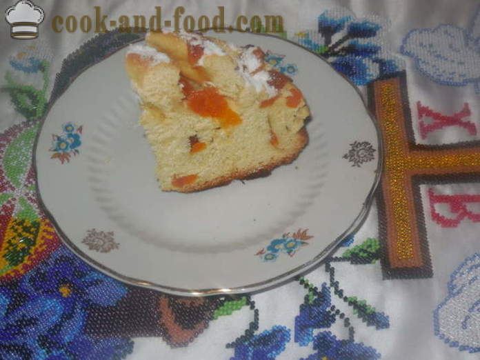 Torta di Pasqua con succo d'arancia o torta-kraffin di pasta biscotto, come cucinare, un passo per passo ricetta foto