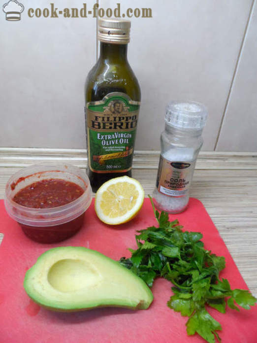 Verde guacamole salsa classica - come fare avocado guacamole a casa, passo dopo passo le foto delle ricette