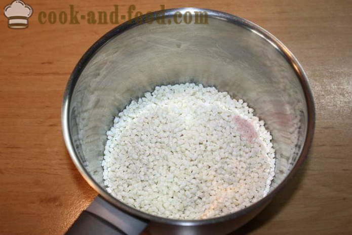 Porridge di latte da sago - come cucinare il porridge di sago gustoso, con un passo per passo ricetta foto