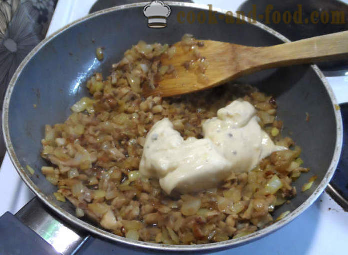 Cotolette del pollo con un delizioso ripieno e croccante - come fare torte con una crosta e riempimento, con un passo per passo ricetta foto