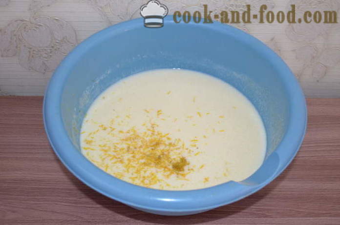 Torta rapida sul kefir senza riempire - come preparare la torta in gelatina con kefir in forno, con un passo per passo ricetta foto