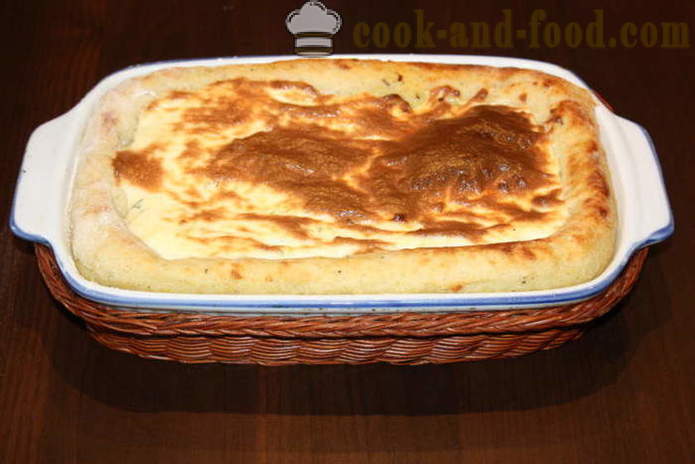 Un semplice casseruola di patate con pomodori secchi - come cucinare casseruola di patate al forno, con un passo per passo ricetta foto