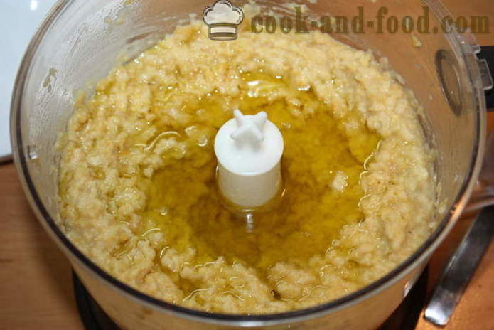 Homemade hummus di ceci - come fare hummus a casa, passo dopo passo ricetta foto