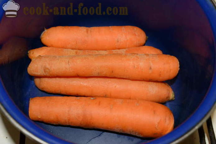 Come cucinare insalata di carote e insalata russa - come cucinare le carote in una casseruola, con un passo per passo ricetta foto