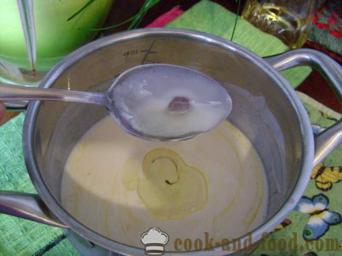 I test rapidi su yogurt senza lievito - come cucinare la pasta su yogurt per le torte, passo dopo passo ricetta foto