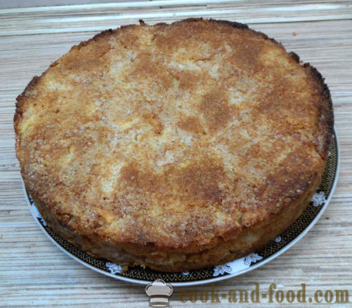 Più semplice torta di mele - come fare una torta di mele al forno, con un passo per passo ricetta foto