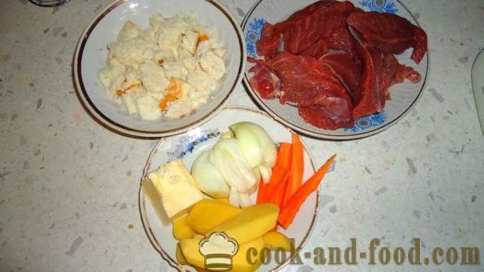Cotolette alimentari di vitello con carote e cipolle - come cucinare un delizioso costolette di vitello, un passo per passo ricetta foto
