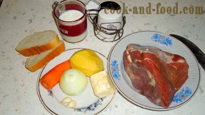 Cotolette alimentari di vitello con carote e cipolle - come cucinare un delizioso costolette di vitello, un passo per passo ricetta foto