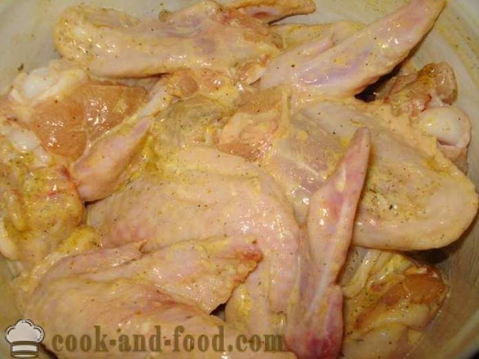 Spiedini di ali di pollo - come una marinata gustoso per barbecue ali di pollo, un passo per passo ricetta foto