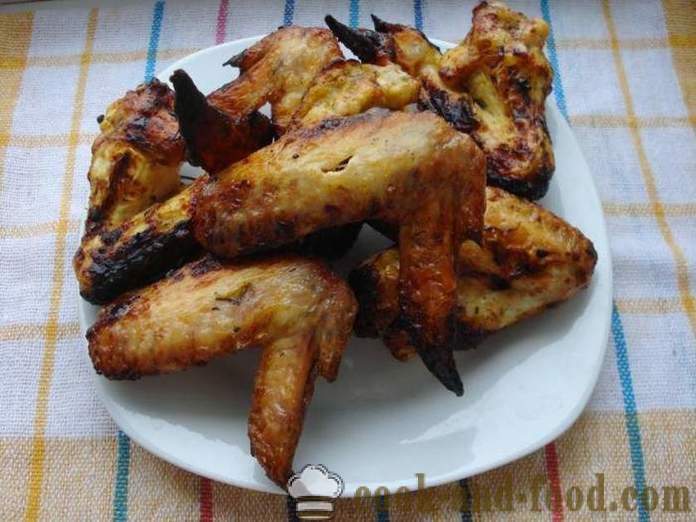 Spiedini di ali di pollo - come una marinata gustoso per barbecue ali di pollo, un passo per passo ricetta foto