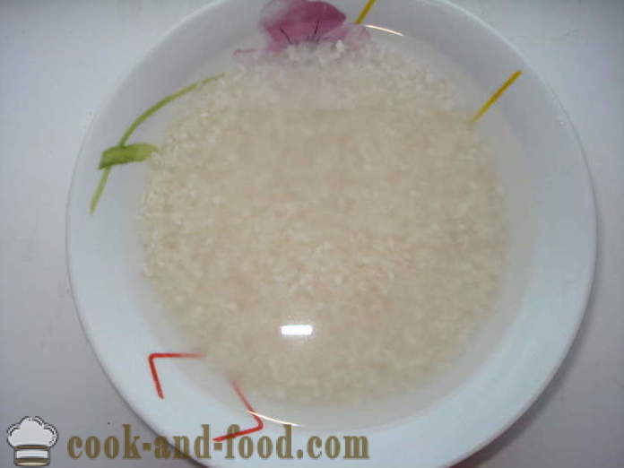 Come cucinare il riso rotola fuori a casa, passo dopo passo ricetta foto