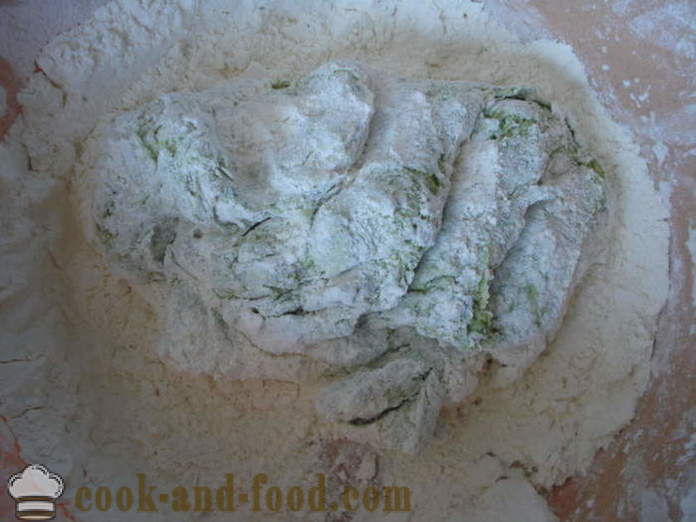 Pasta per ravioli al vapore nello yogurt e spinaci - come preparare la pasta per ravioli al vapore, con un passo per passo ricetta foto