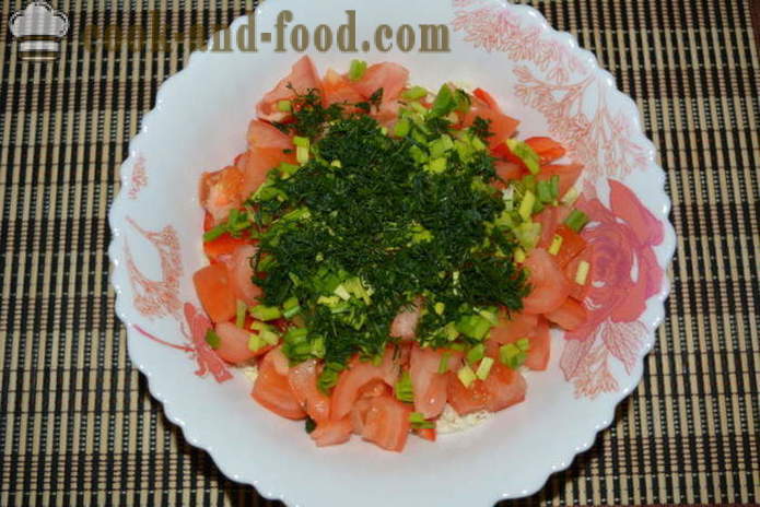 Insalata con cavolo cinese, pomodori e peperoni - come preparare un'insalata di cavolo cinese, un passo per passo ricetta foto
