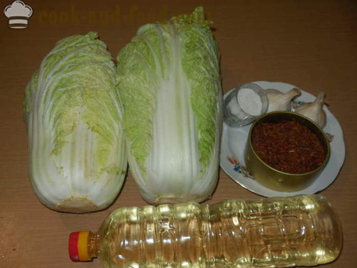 Kimchi cavolo cinese in coreano - come fare kimchi a casa, passo dopo passo ricetta foto