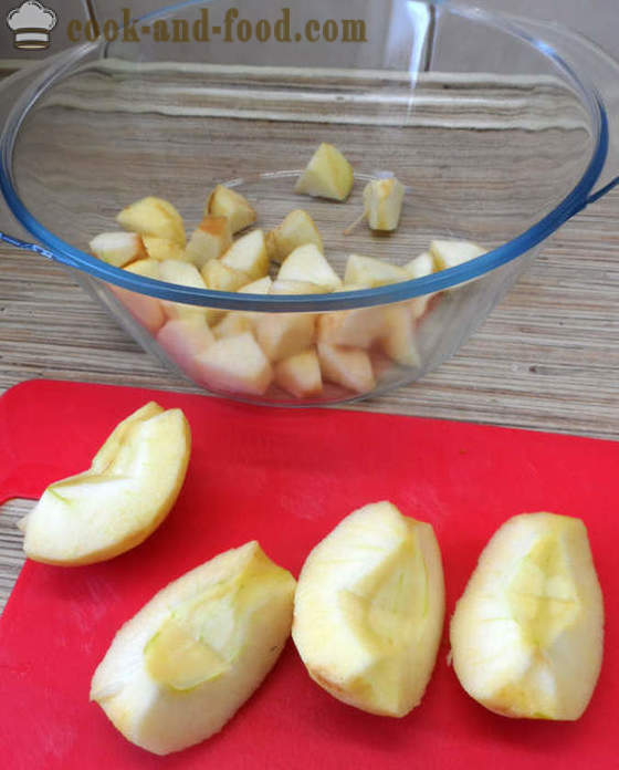 Mousse di Apple con gelatina - come fare la salsa di mele in casa, passo dopo passo ricetta foto