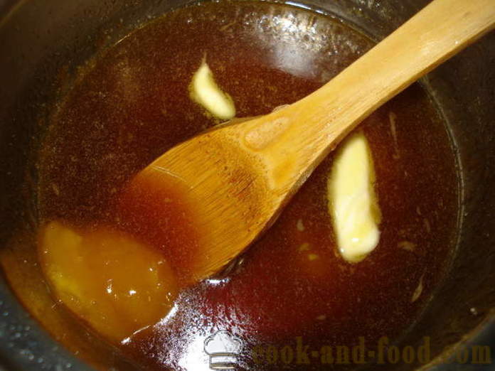 Ginger-miele per l'impasto di pan di zenzero e casa di marzapane - come fare la pasta per il pan di zenzero, passo dopo passo ricetta foto