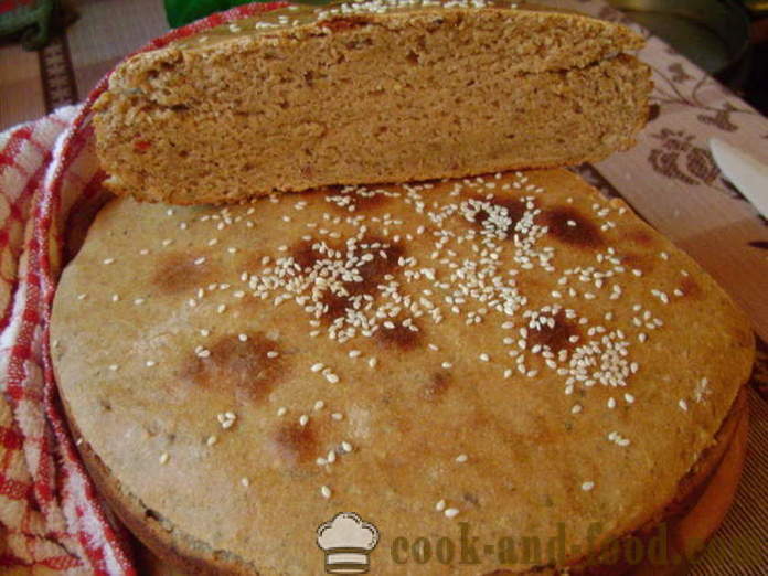 Pane azzimo in forno - come cuocere il pane azzimo a casa, passo dopo passo ricetta foto
