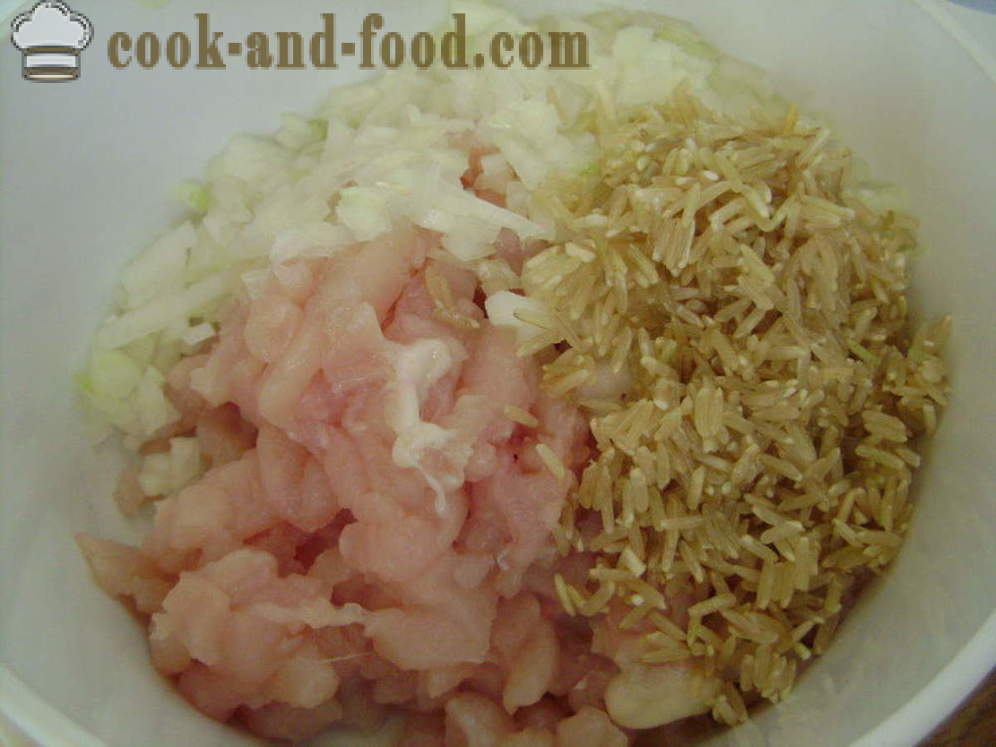 Verdure ripiene con riso e carne macinata - come preparare verdure ripiene, con un passo per passo ricetta foto