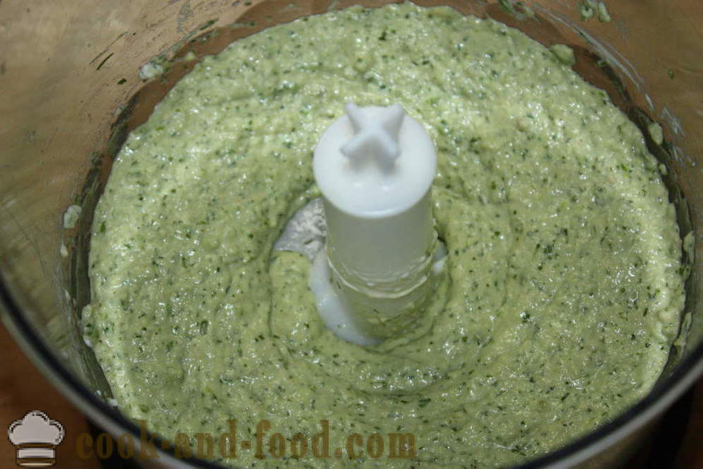 Classic messicano verde salsa guacamole di avocado - come fare guacamole a casa, passo dopo passo ricetta foto