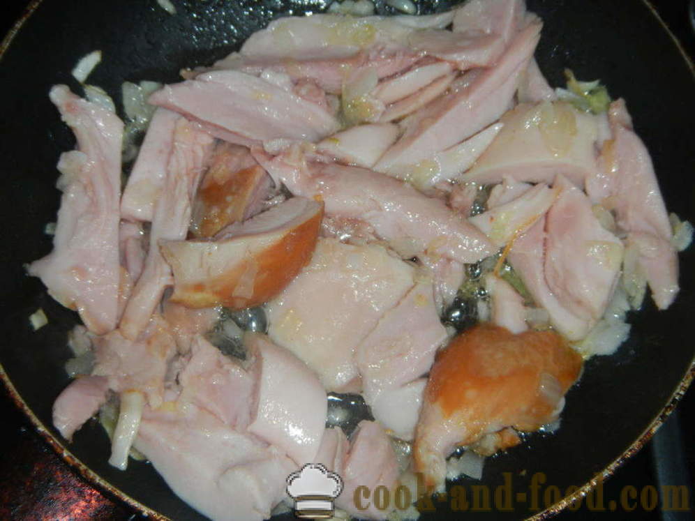 Brodo di pollo con piselli - come cucinare la zuppa con i piselli freschi o congelati, con un passo per passo ricetta foto