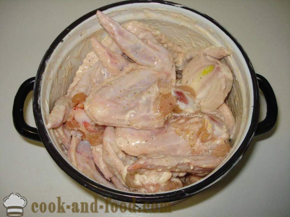 Spiedini di ali di pollo - come cucinare spiedini di ali di pollo, un passo per passo ricetta foto