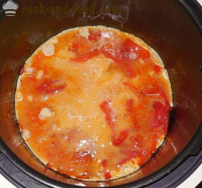 Frittata con pomodori in multivarka - come cucinare una frittata in multivarka, passo dopo passo ricetta foto