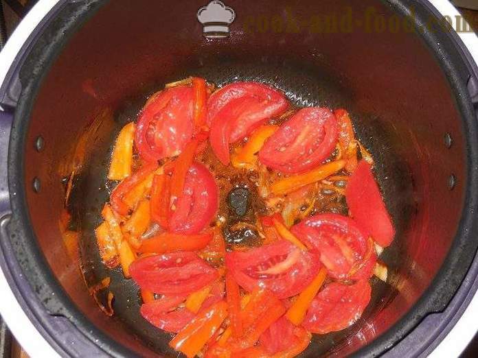 Frittata con pomodori in multivarka - come cucinare una frittata in multivarka, passo dopo passo ricetta foto