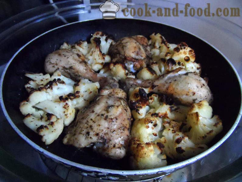 Cosce di pollo al forno con verdure e formaggio - come le cosce di pollo al forno in aerogrill, passo dopo passo le foto delle ricette