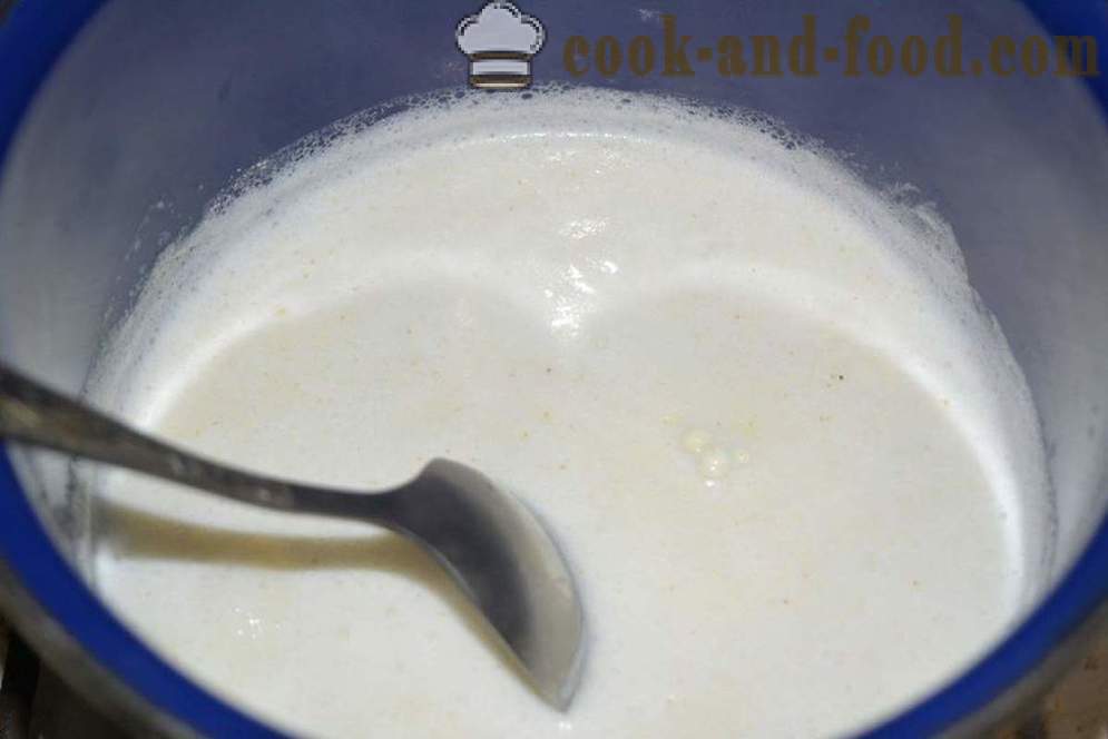 Semolino nel latte, senza grumi in padella - come cucinare il porridge con il latte senza grumi, passo dopo passo ricetta foto