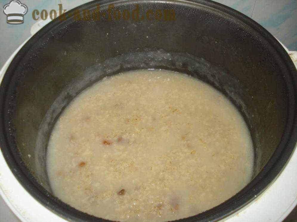 Farina d'avena in acqua in multivarka - come cucinare multivarka farina d'avena, passo dopo passo ricetta foto