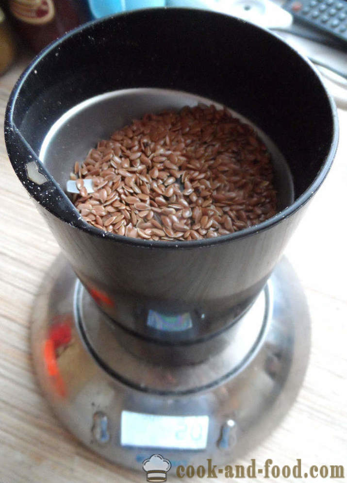Purificazione di semi di lino - Come fermentare i semi di lino e mangiare, ricetta con foto