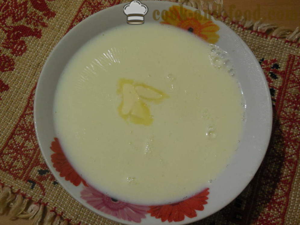 Sago latte porridge - come cucinare il porridge con latte sago, un passo per passo ricetta foto