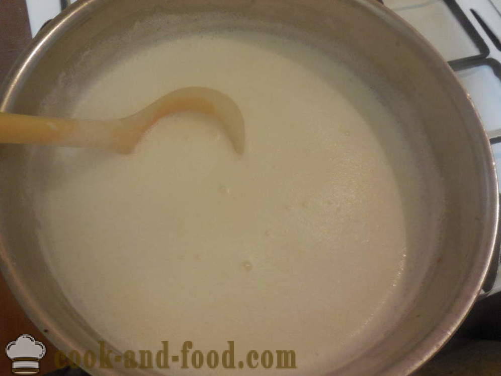 Sago latte porridge - come cucinare il porridge con latte sago, un passo per passo ricetta foto