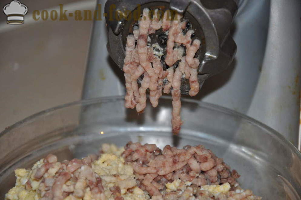 Mincemeat di aringhe - come fare carne tritata di aringhe classico, passo dopo passo ricetta foto