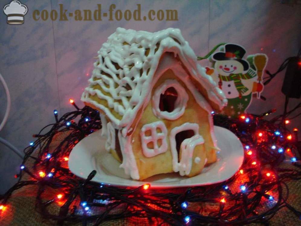 Casa di panpepato Natale con le vostre mani - Come fare una casa di marzapane in casa, un workshop con passo dopo passo le foto