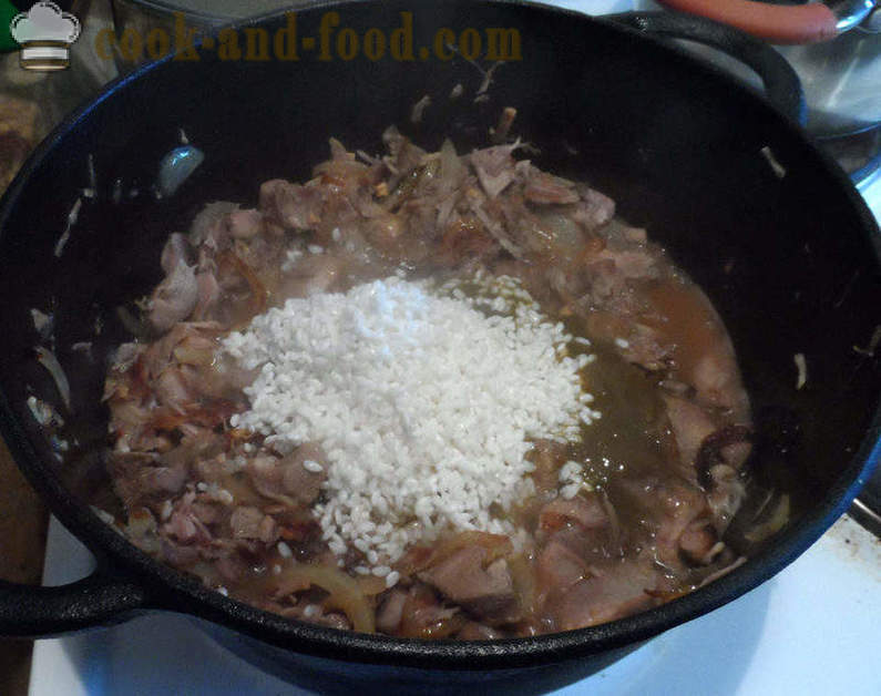 Zuppa kharcho con riso - come cucinare la zuppa grub a casa, passo dopo passo ricetta foto