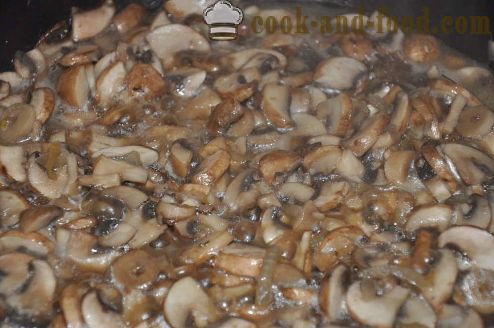 Zuppa di funghi con funghi Delicious - come cucinare la zuppa di funghi con funghi, un passo per passo ricetta foto