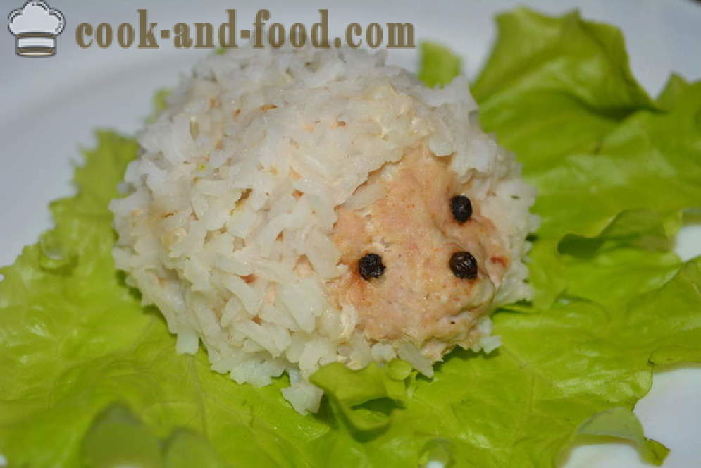 Hedgehogs gustosa carne macinata con riso per una coppia - come cucinare la carne con ricci di riso in multivarka, passo dopo passo le foto delle ricette