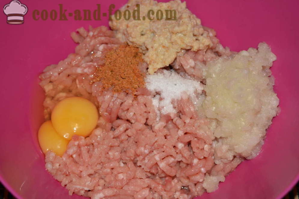 Hedgehogs gustosa carne macinata con riso per una coppia - come cucinare la carne con ricci di riso in multivarka, passo dopo passo le foto delle ricette