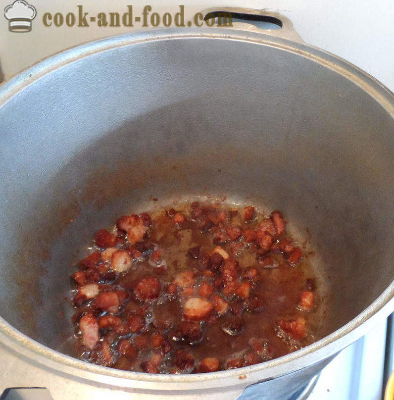 Bigus con cavolo, carne e funghi - come cucinare correttamente Bigus, un passo per passo ricetta foto