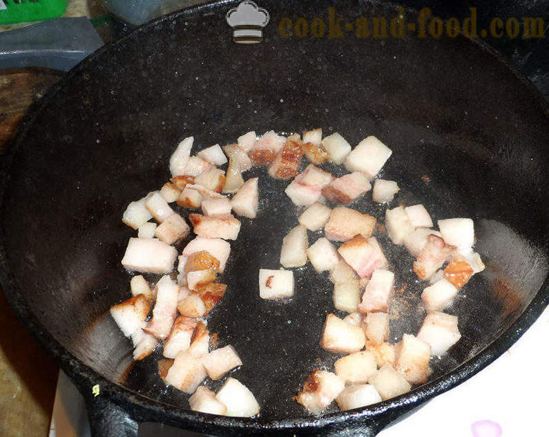 Bigus con cavolo, carne e funghi - come cucinare correttamente Bigus, un passo per passo ricetta foto