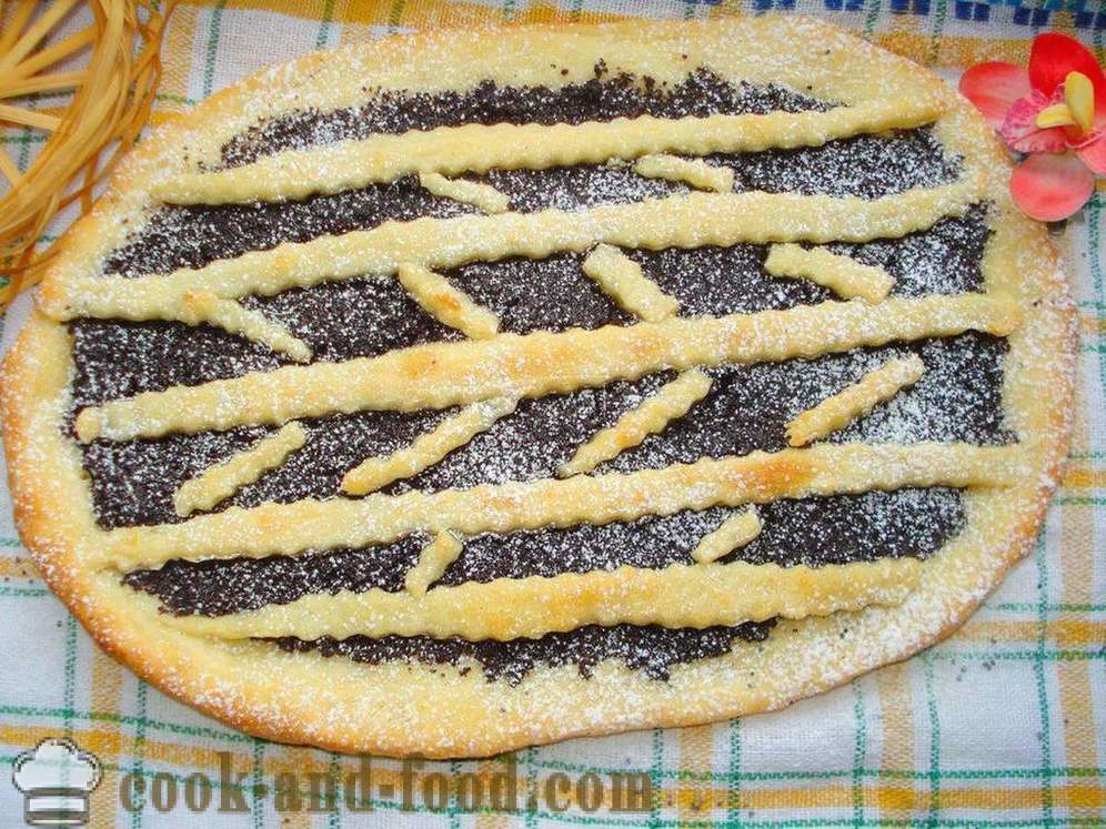 Lievito per dolci con i semi di papavero nel forno - Come cucinare una torta con semi di papavero, un passo per passo ricetta foto