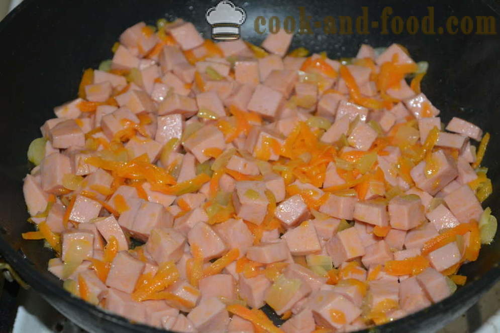 Zuppa di patate con crostini e salumi - Come fare la zuppa da una patata, un passo per passo ricetta foto